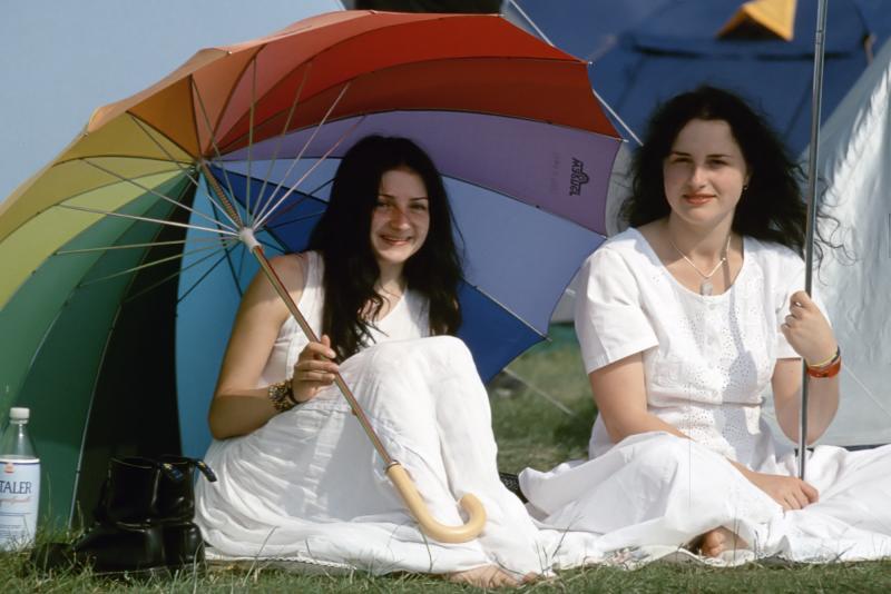White beauties taking a sunbath